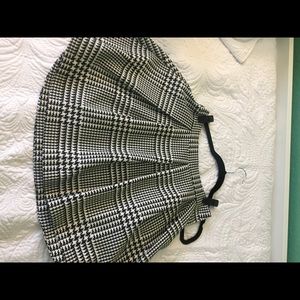 Express houndstooth a-line mini skirt